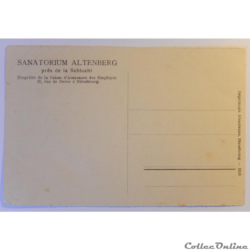 carte postale france alsace cpa altenberg le sanatorium haut rhin