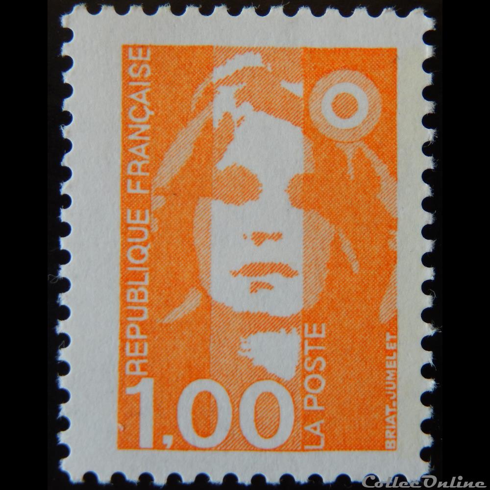 02620 Marianne de Briat 1F orange timbre france 02620 marianne de briat 1f orange
