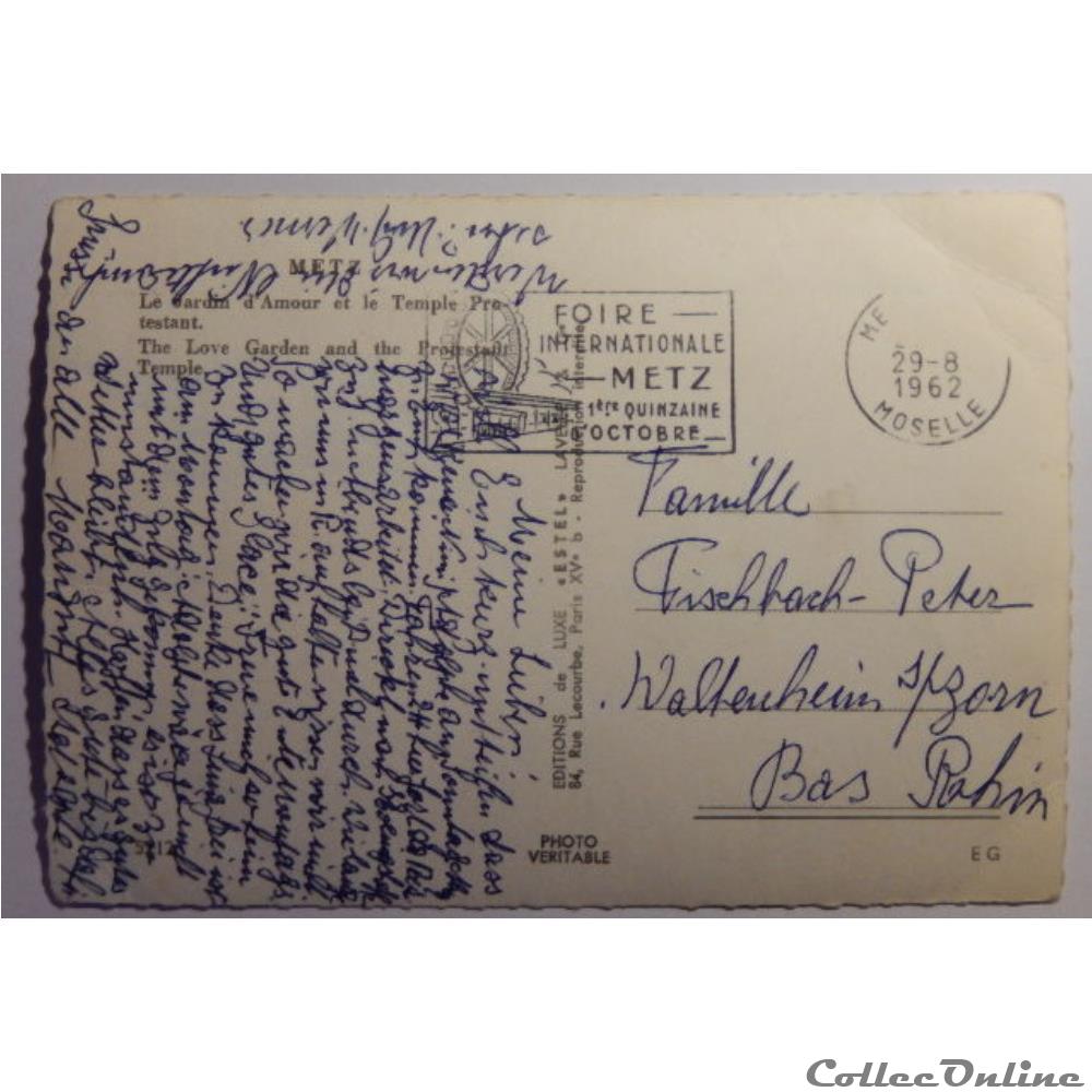 carte postale france lorraine cpa de moselle metz