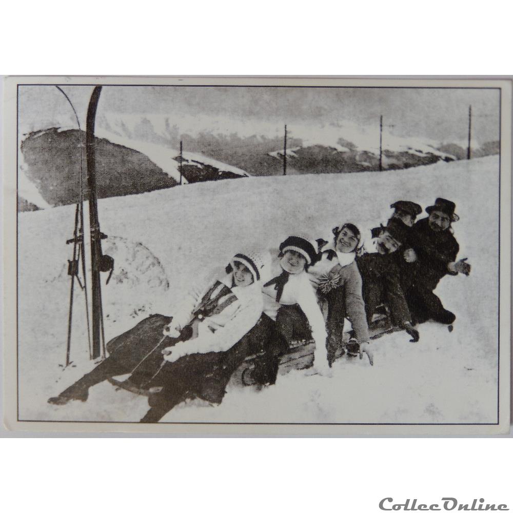 CP Sports d'hiver en 1900 carte postale europe provence cote d azur cp sports hiver en 1900