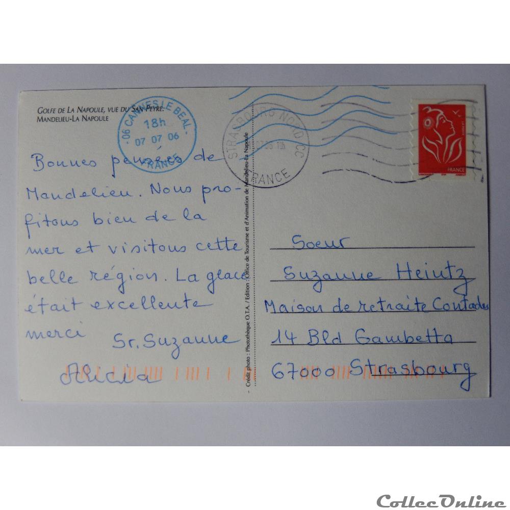 carte postale france provence cote azur cp des alpes maritimes mandelieu la napoule