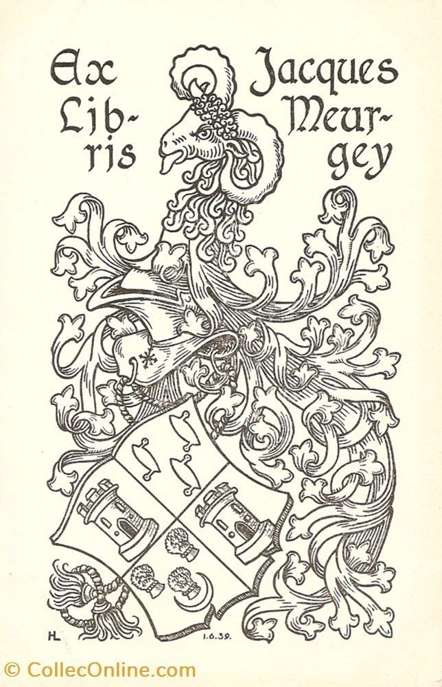 MEURGEY vieux papier ex libri meurgey