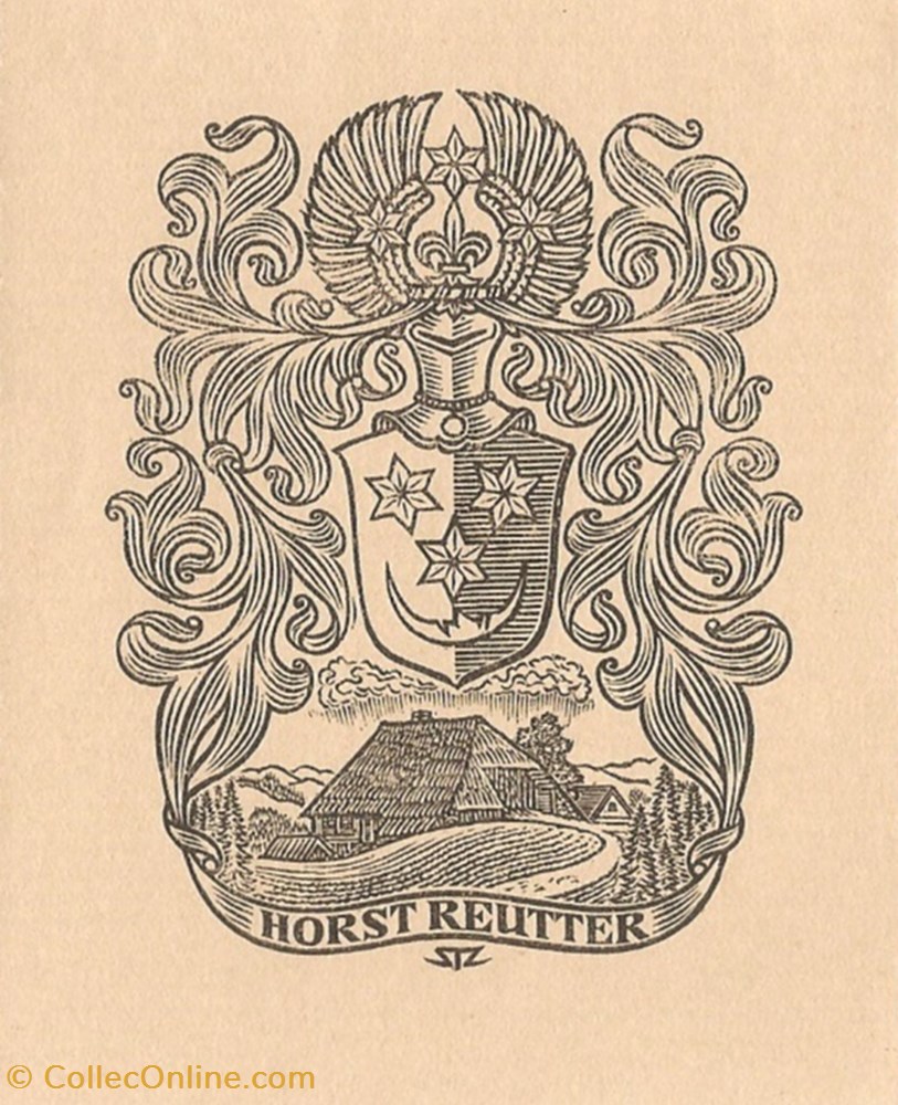 REUTTER vieux papiers ex libris reutter