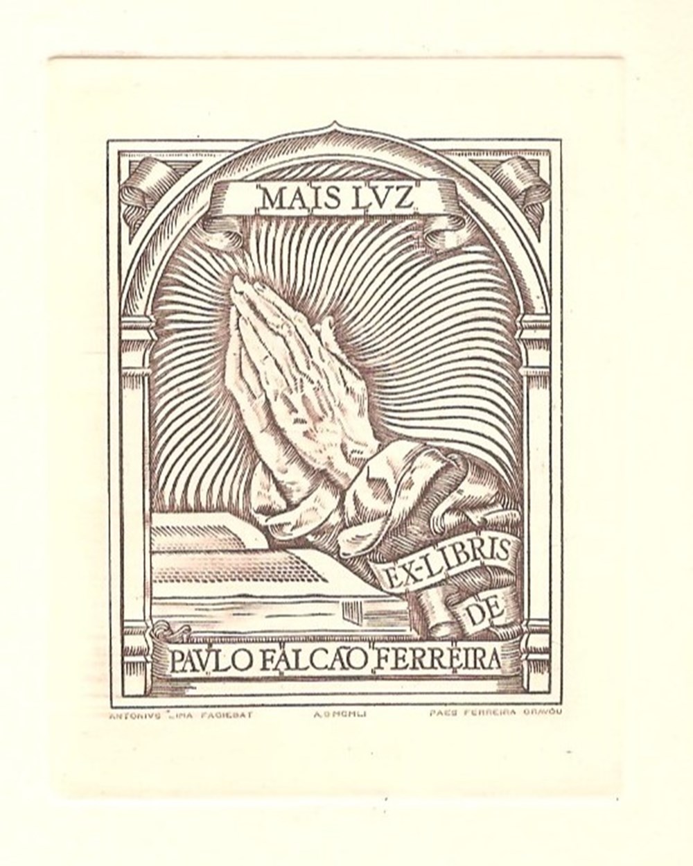 FALCAO FERREIRA documents anciens ex libris falcao ferreira