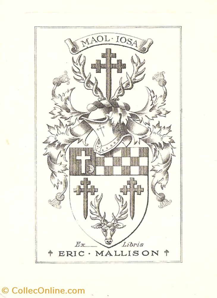 MALLISON vieux papiers ex libris mallison