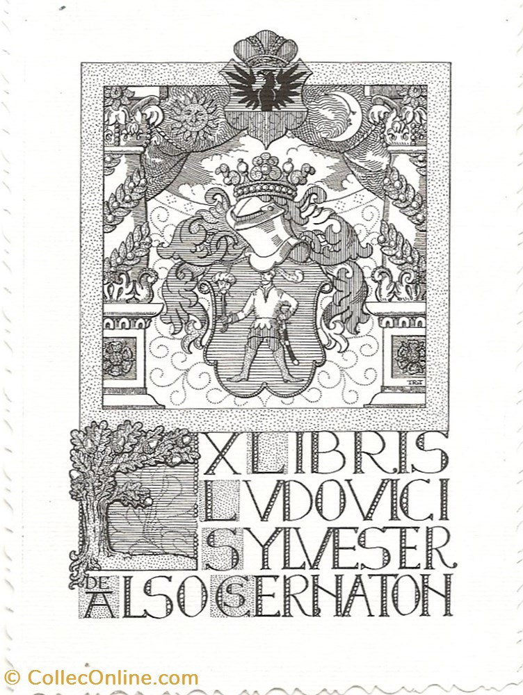 vieux papier ex libri also csernaton