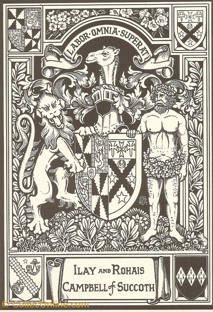 CAMPBELL of SUCCOTH vieux papier ex libri campbell of succoth