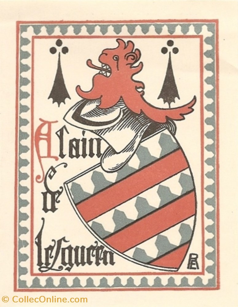 LESGUERN vieux papiers ex libris lesguern