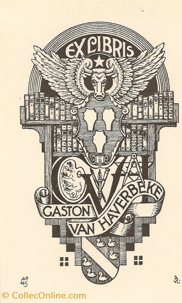 vieux papier ex libri van haverbeke