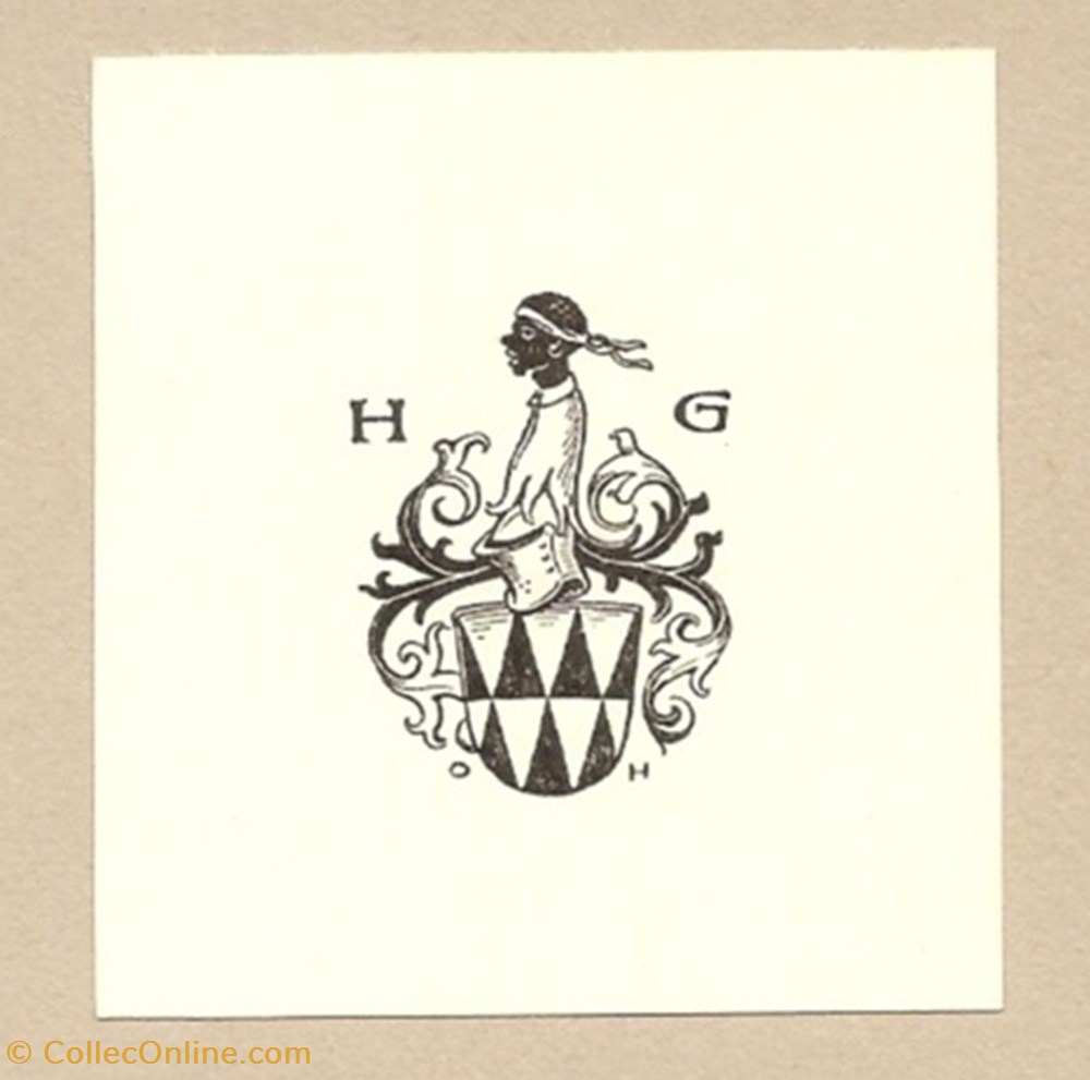 H.G. (HEINRICH GRAFT) vieux papiers ex libris h g heinrich graft