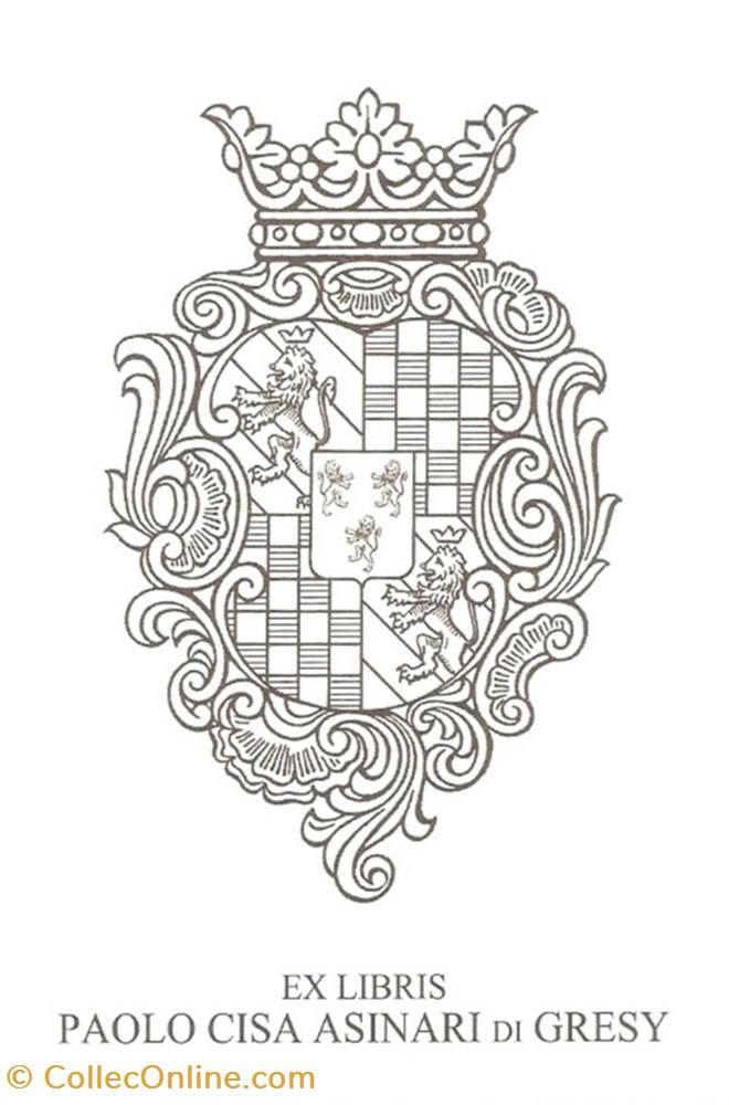 ASINARI di GRESY vieux papiers ex libris asinari di gresy