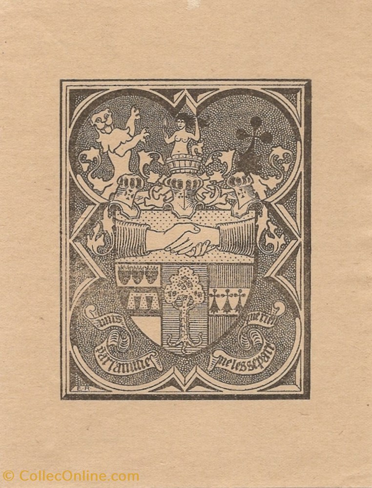 Sans légende (Les trois amis) vieux papiers ex libris sans legende les trois amis