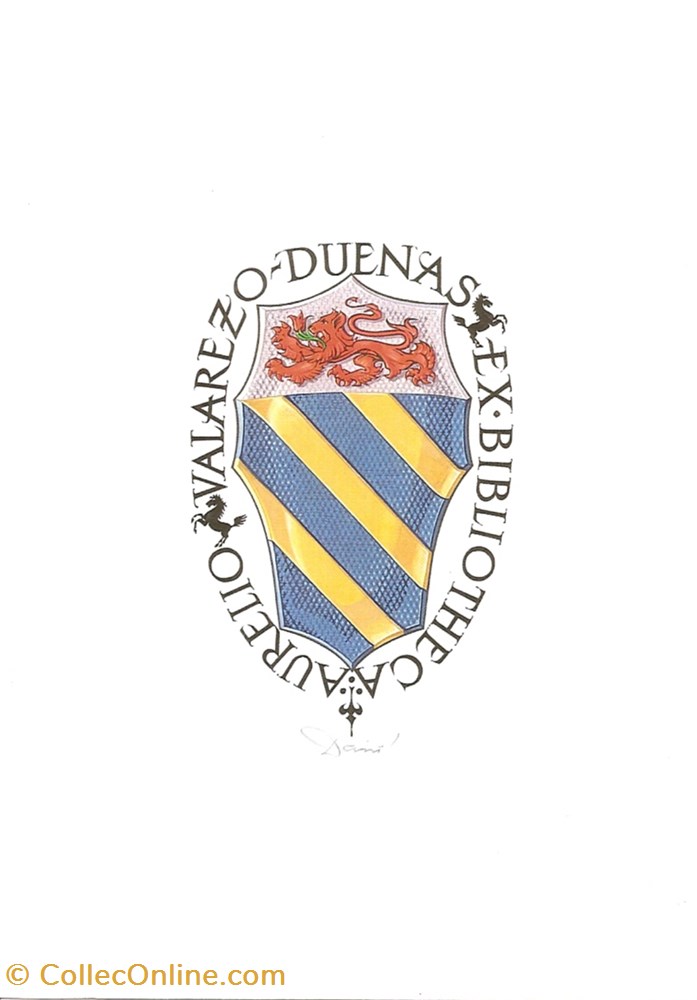 VALAREZO DUENAS vieux papier ex libri valarezo duenas
