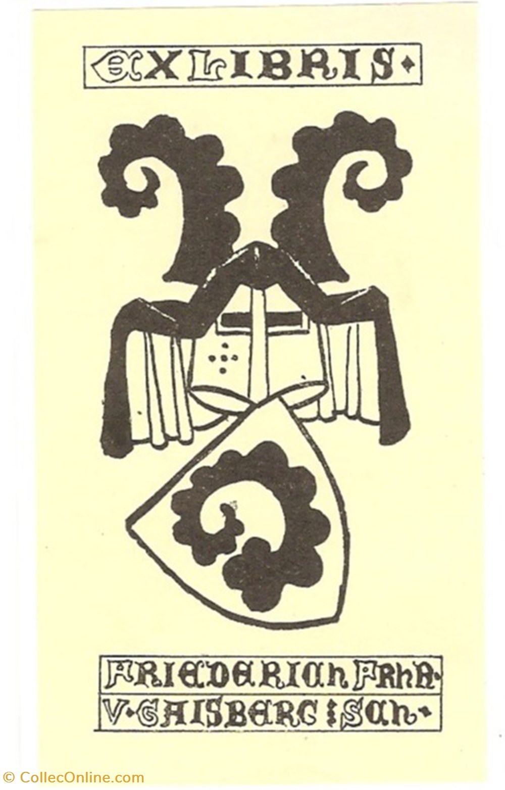 GAISBERG documents anciens ex libris gaisberg