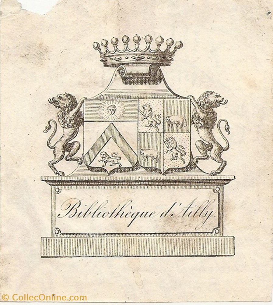 vieux papier ex libri ailly