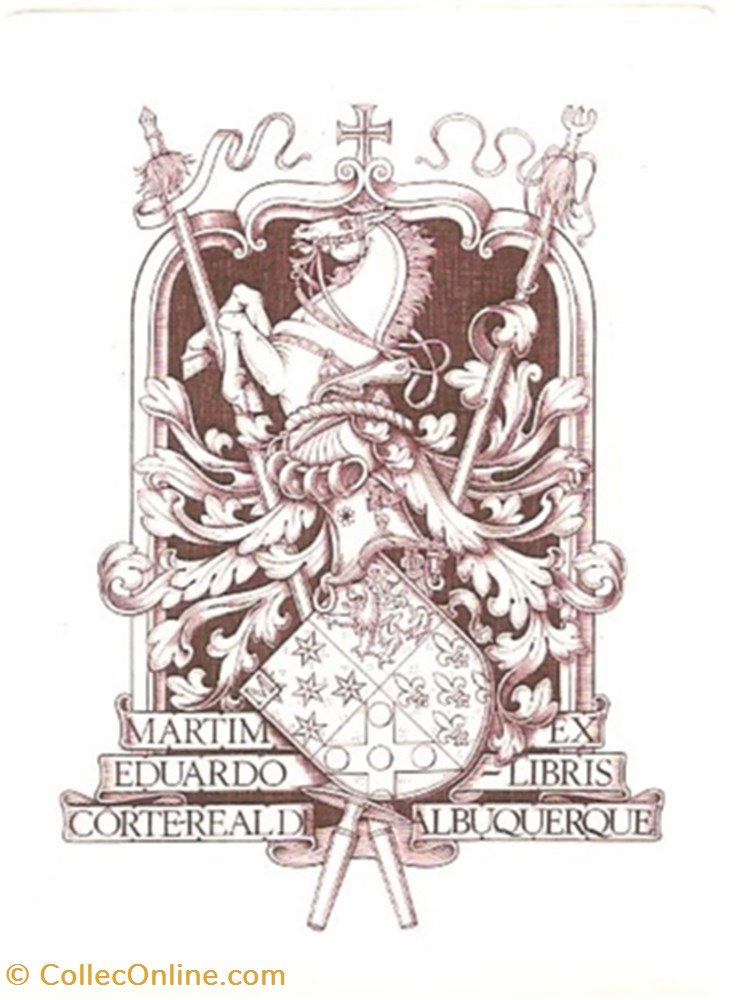 ALBUQUERQUE vieux papiers ex libris albuquerque