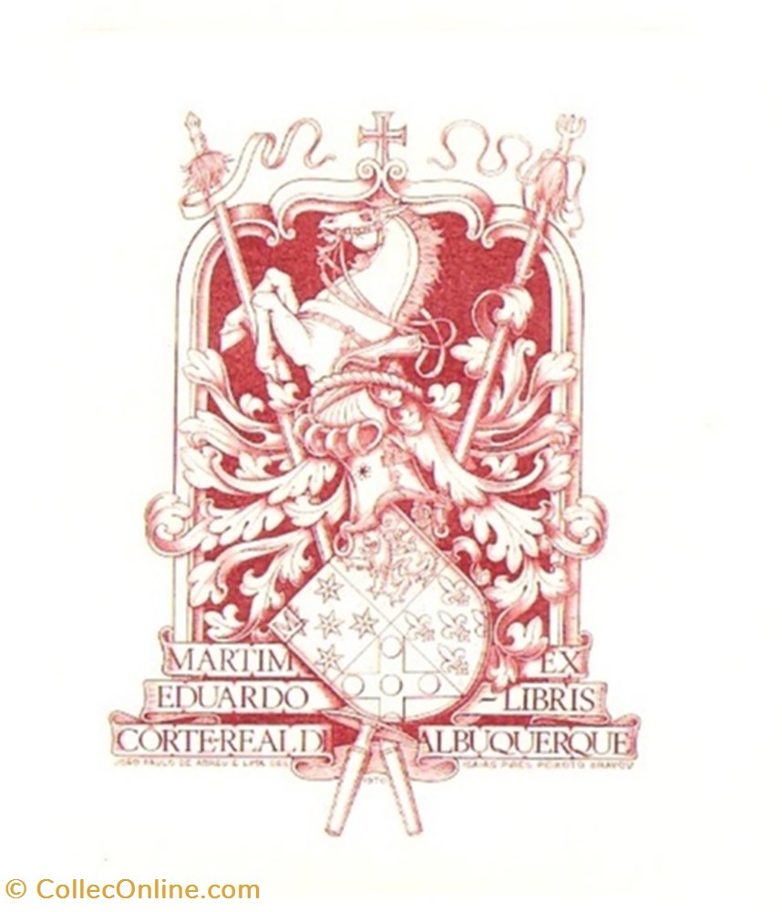 ALBUQUERQUE vieux papiers ex libris albuquerque