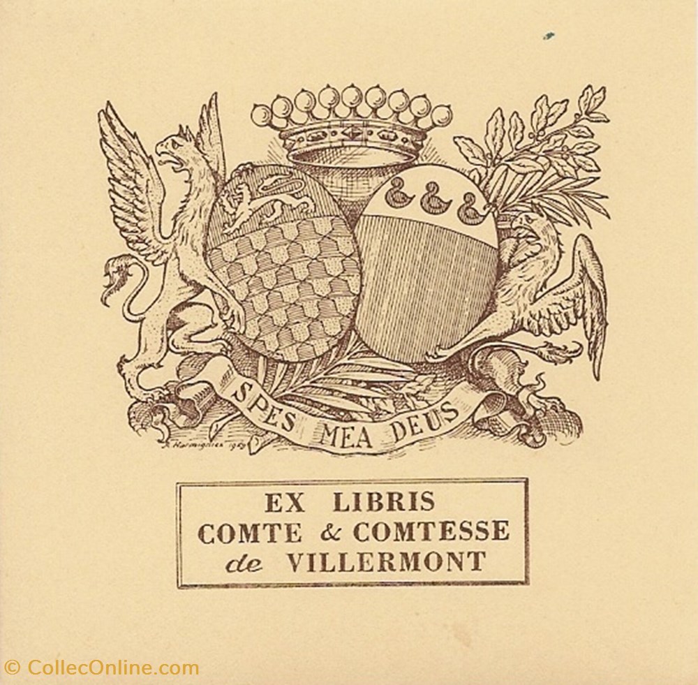 vieux papier ex libri villermont