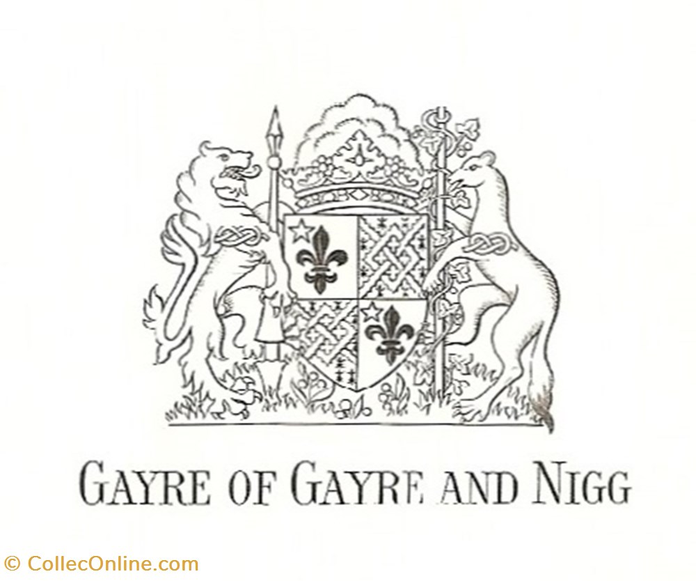 GAYRE Of GAYRE and NIGG vieux papier ex libri gayre of gayre and nigg