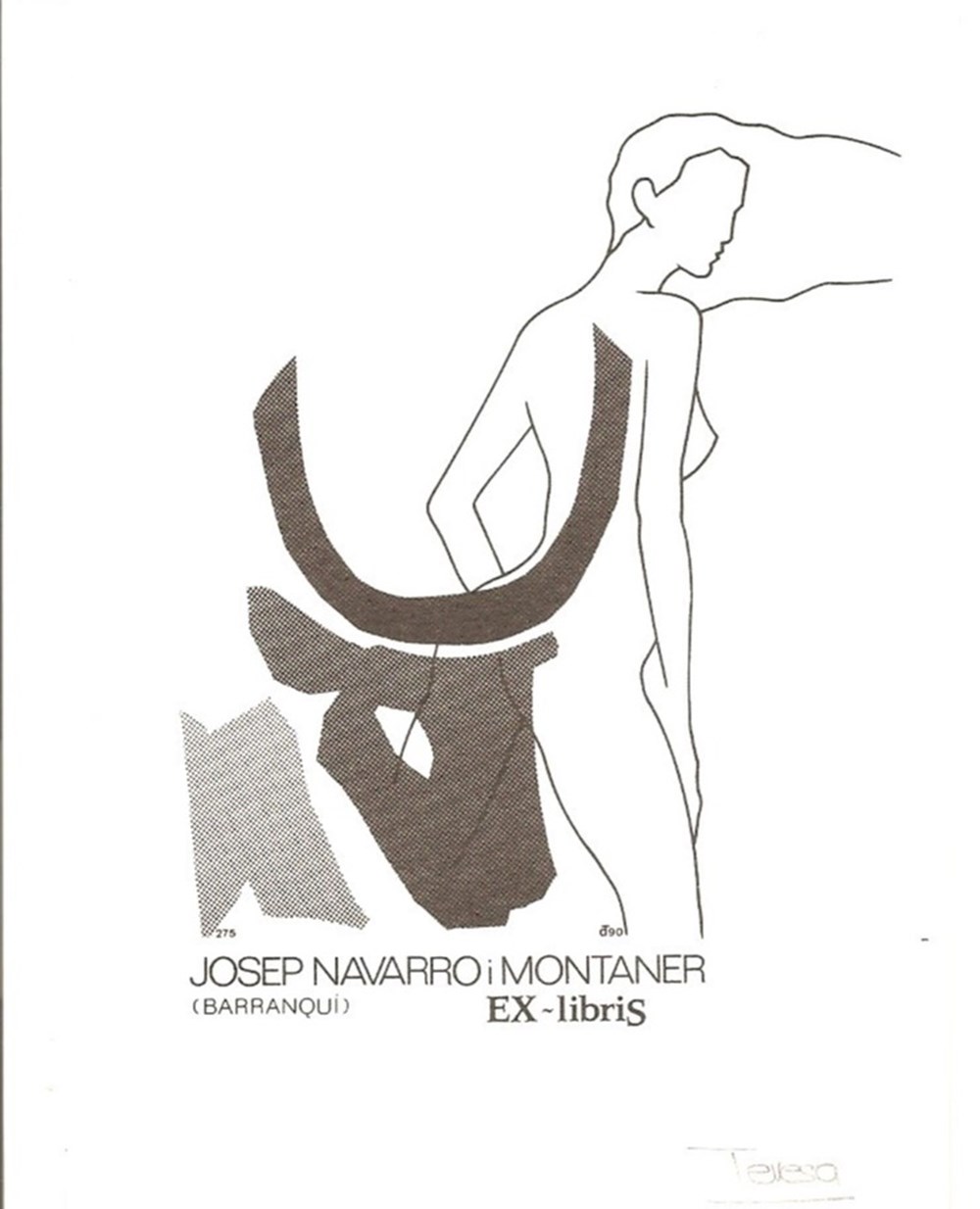 NAVARRO i MONTANER documents anciens ex libris navarro i montaner