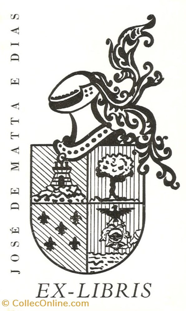 MATTA e DIAS vieux papiers ex libris matta e dias