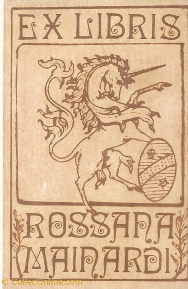 MAINARDI vieux papier ex libri mainardi