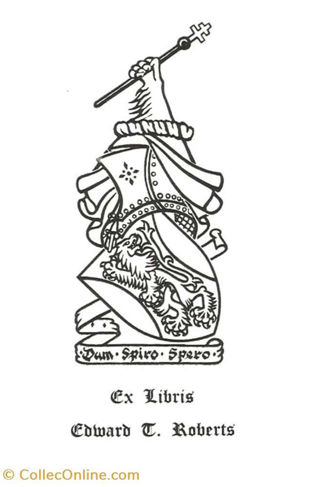ROBERTS vieux papiers ex libris roberts