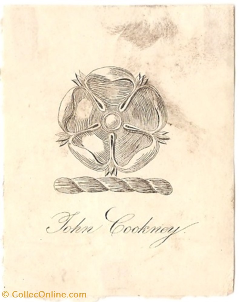 COOKNEY vieux papiers ex libris cookney