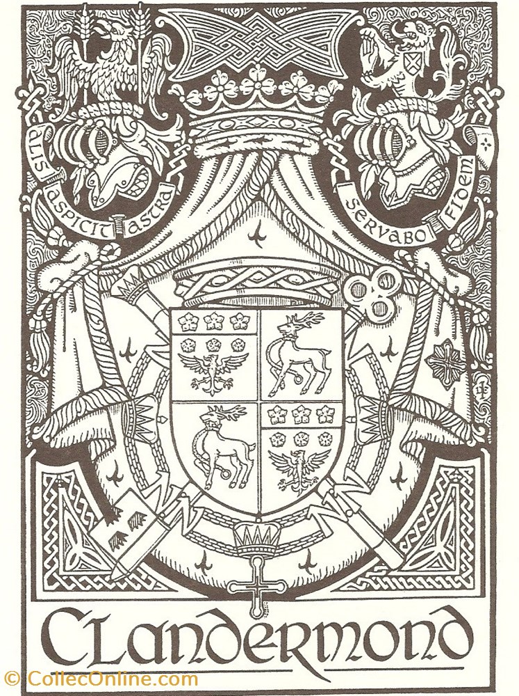 CLANDERMOND vieux papiers ex libris clandermond