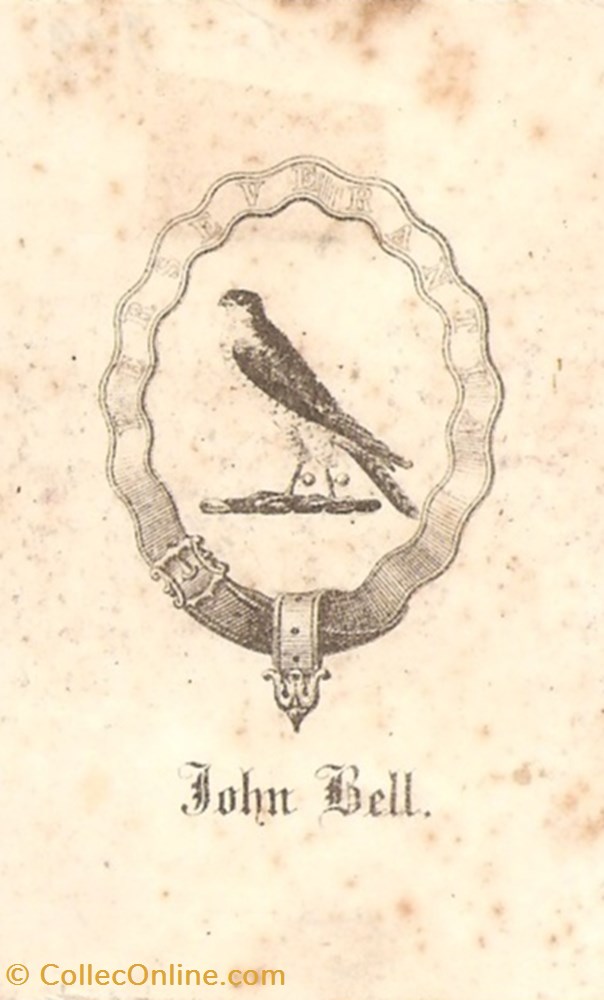 BELL vieux papiers ex libris bell