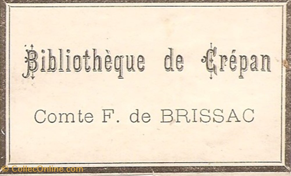 vieux papiers ex libris crepan