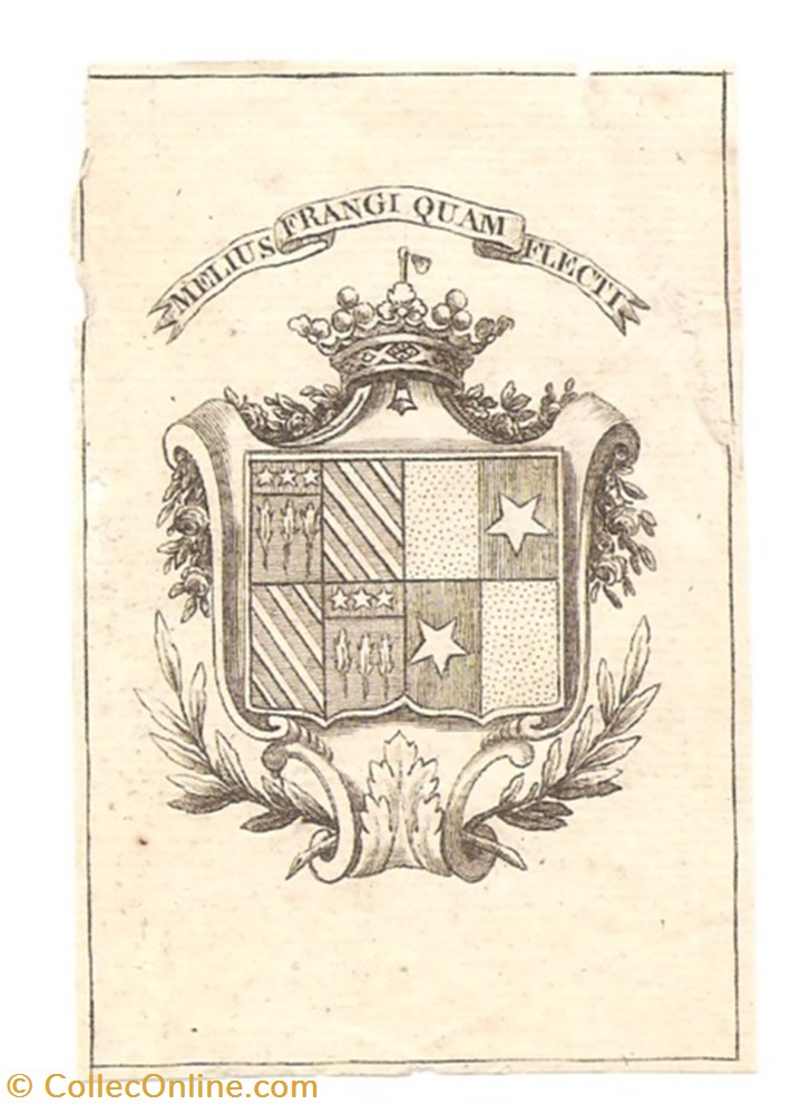 Sans légende (Le TELLIER de SOUVRÉ) vieux papiers ex libris sans legende le tellier de souvre