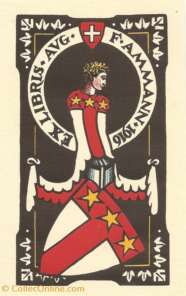 AMMANN vieux papier ex libri ammann