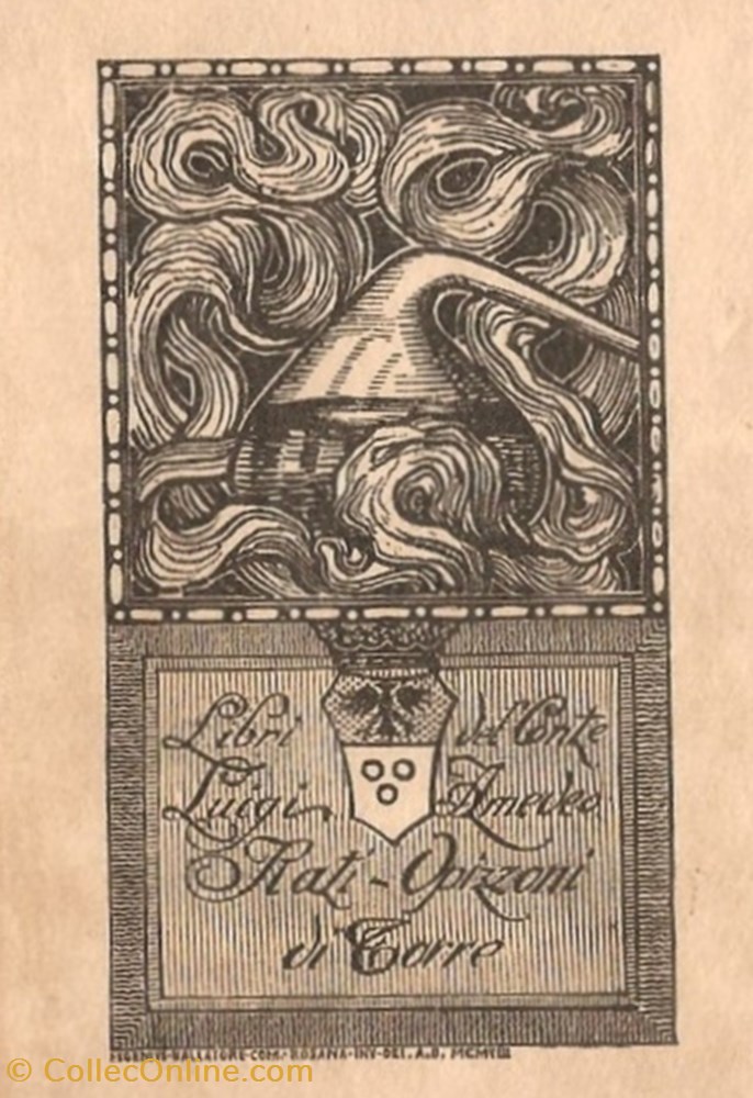UPIZONI di TORRE vieux papiers ex libris upizoni di torre