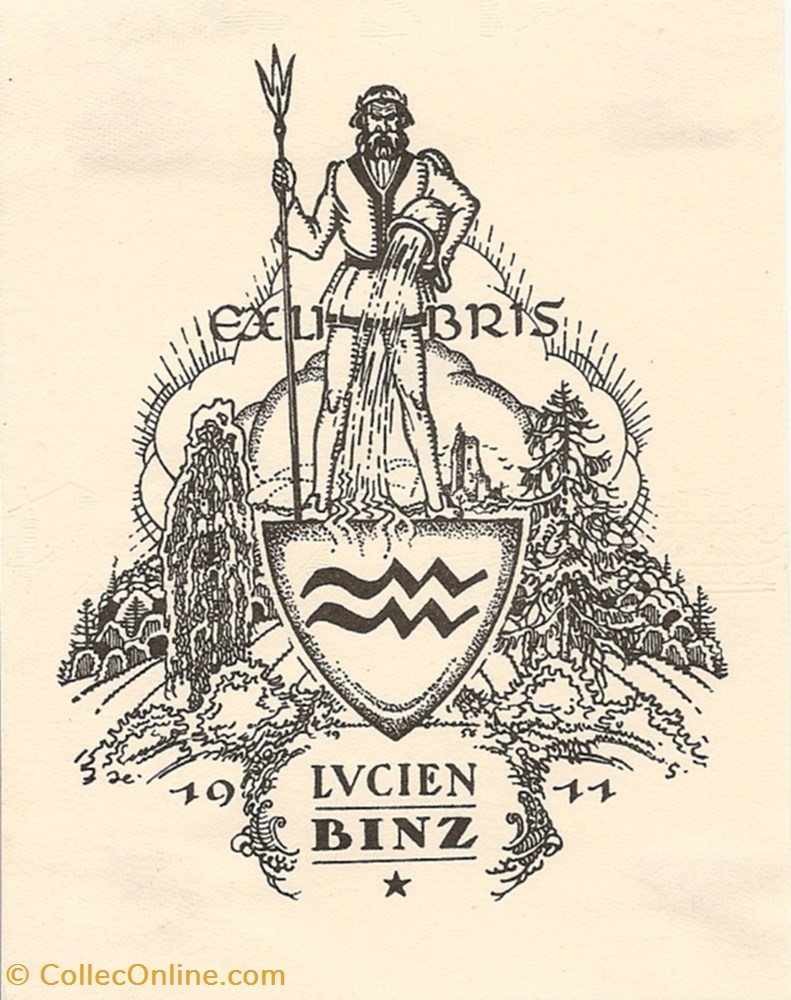 vieux papier ex libri binz