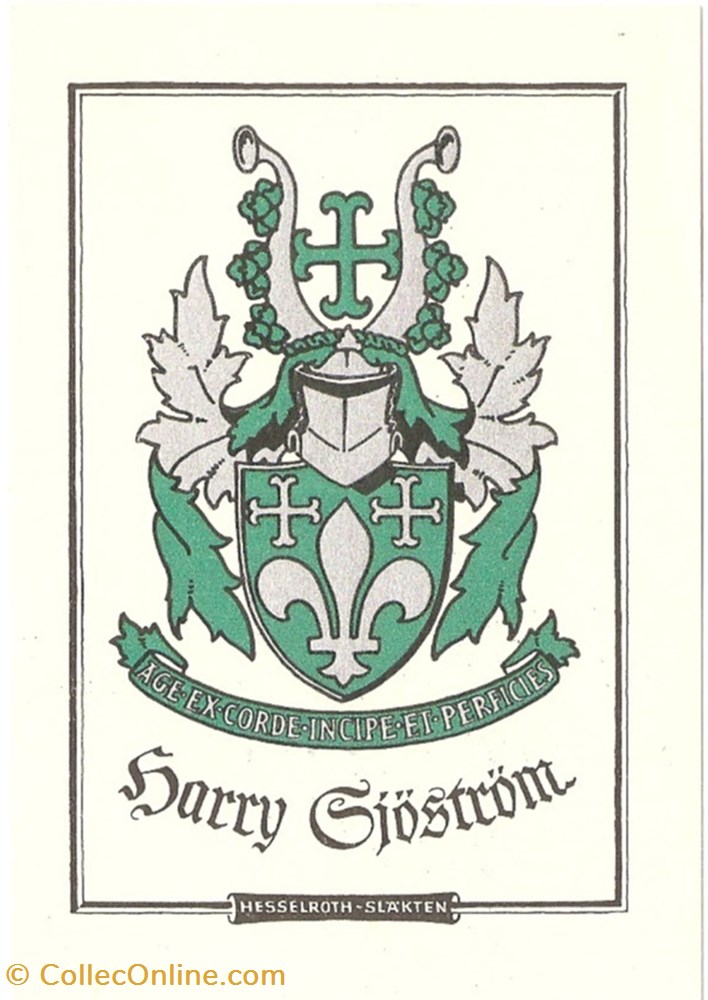 GJÖSTRÖM vieux papiers ex libris gjostrom