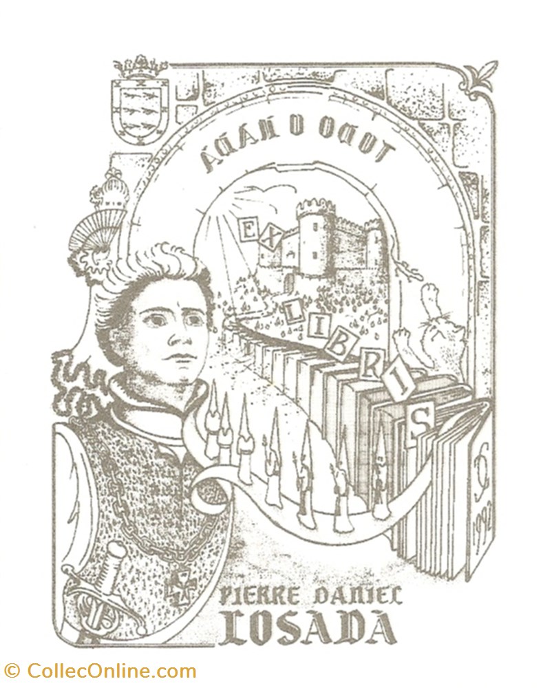 LOSADA vieux papiers ex libris losada