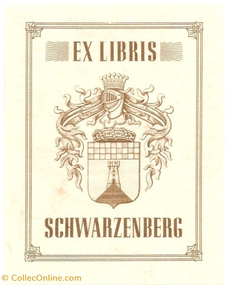 SCHWARZENBERG vieux papiers ex libris schwarzenberg