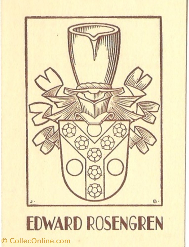 ROSENGREN vieux papiers ex libris rosengren