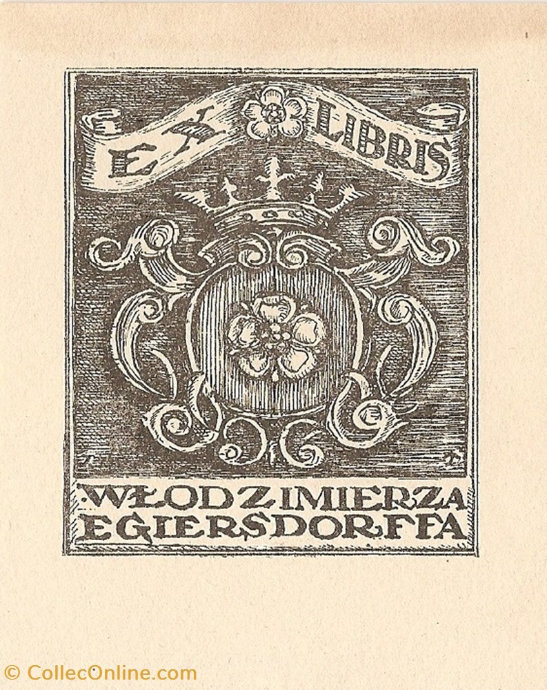 EGIERSDORFF vieux papier ex libri egiersdorff