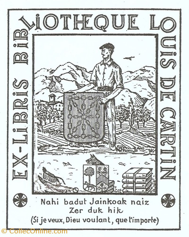 CARTIN vieux papiers ex libris cartin