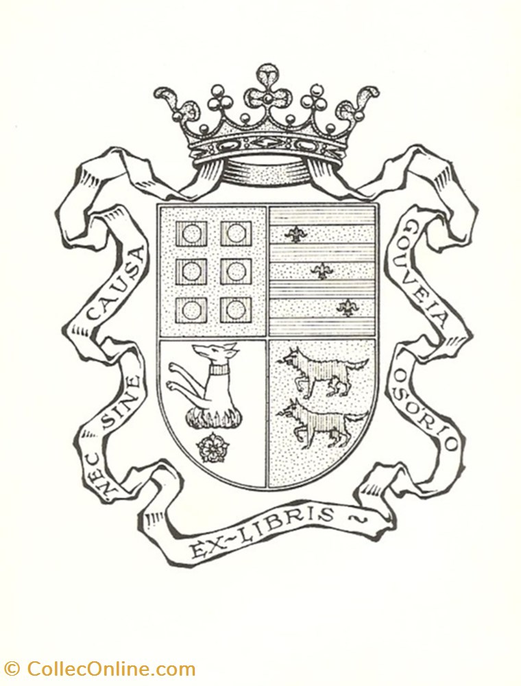 GOUVEIA OSORIO vieux papiers ex libris gouveia osorio