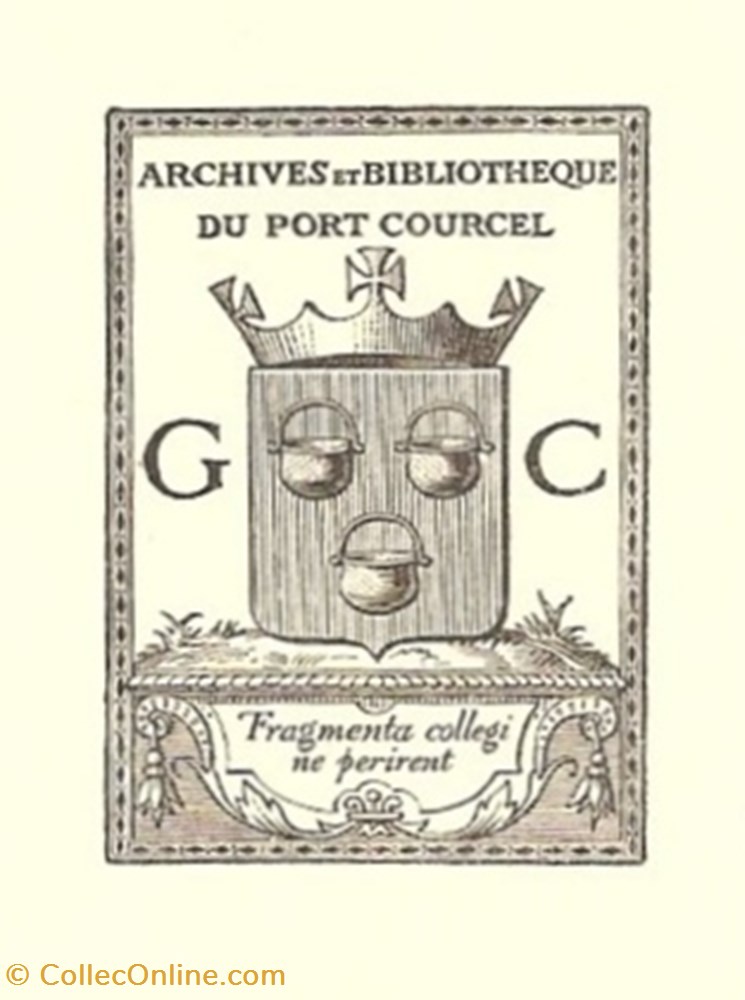 PORT COURCEL vieux papiers ex libris port courcel