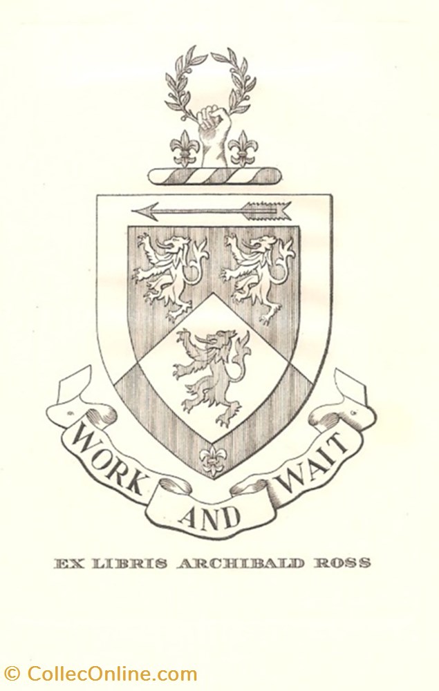 ROSS vieux papiers ex libris ross