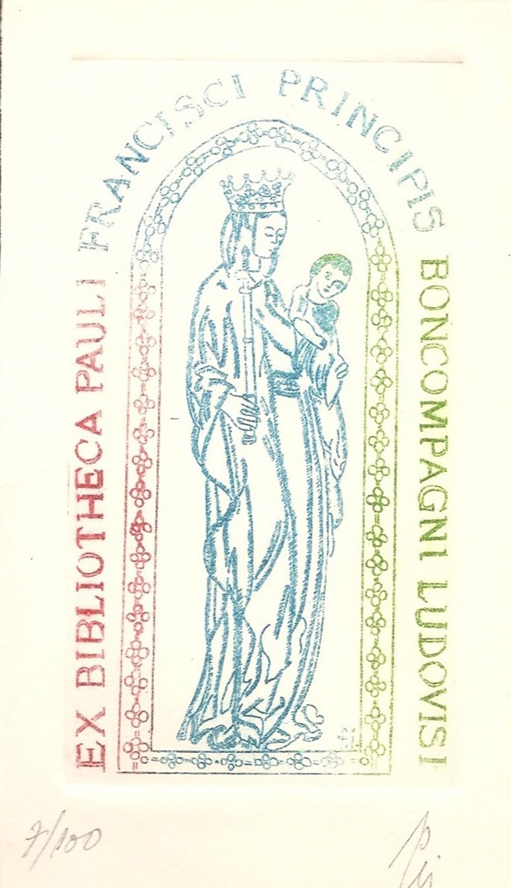 BONCOMPAGNI-LUDOVISI documents anciens ex libris boncompagni ludovisi