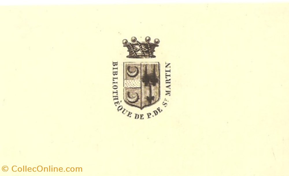 SAINT-MARTIN vieux papiers ex libris saint martin