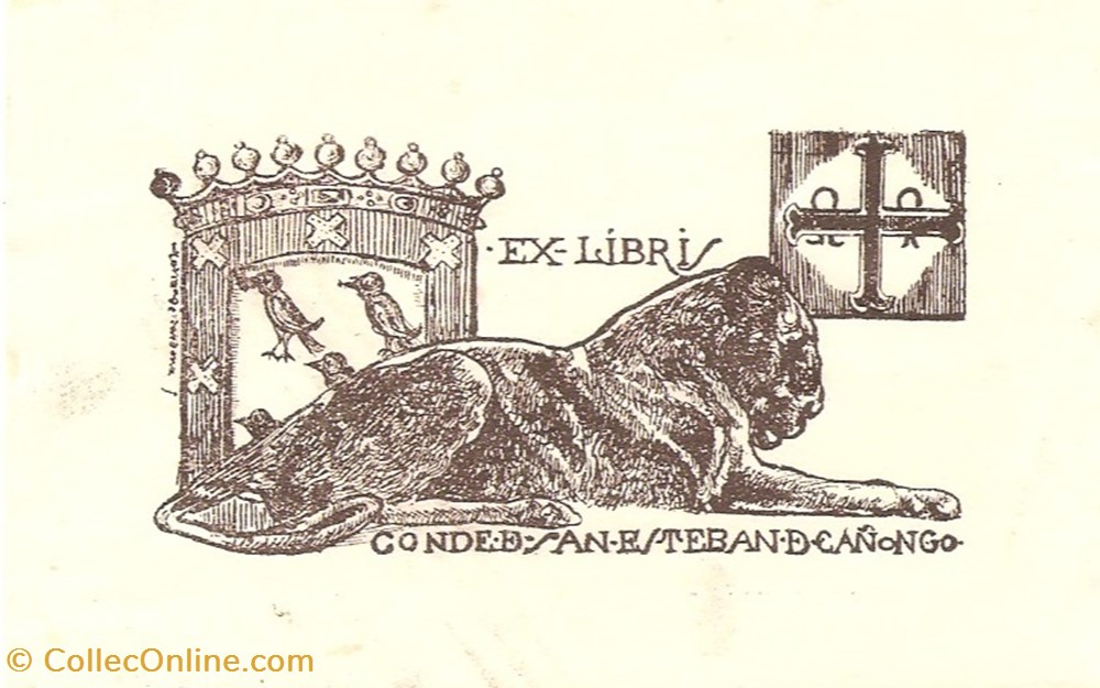 SAN ESTEBAN DE CAÑONGO vieux papiers ex libris san esteban de canongo