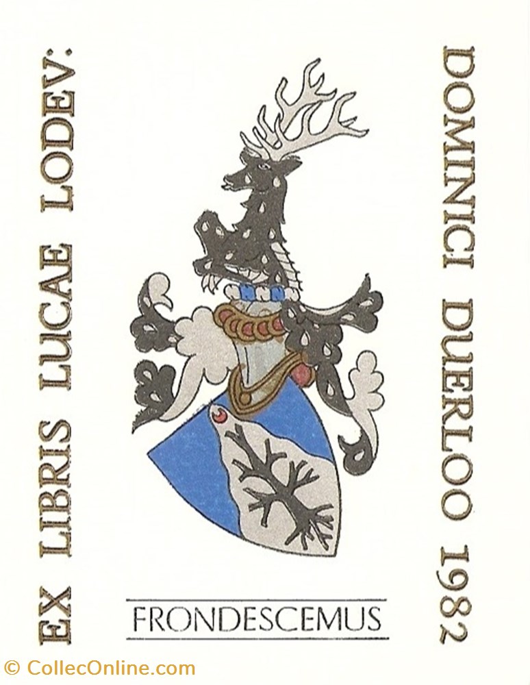 DUERLOO vieux papier ex libri duerloo