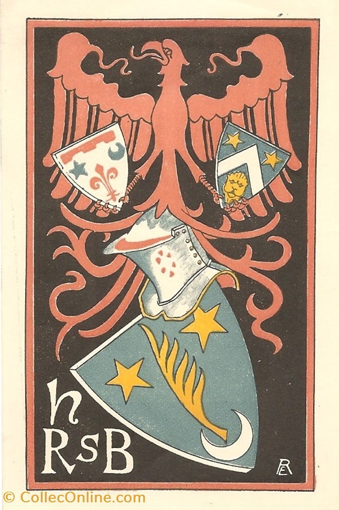 H.R.S.B. (Gillet de la Renommière de Saint-Baussant) vieux papiers ex libris h r s b gillet de la renommiere de saint baussant