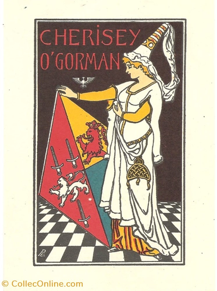 CHERISEY-O'GORMAN vieux papiers ex libris cherisey gorman